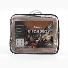 SOMBRATEC - Vela Sombreadora Triangular 5x5x5 m Café Beige
