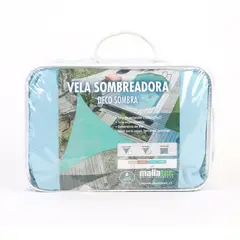 SOMBRATEC - Vela sombra sombreadora Deco triangular 5 m x lado color topacio.