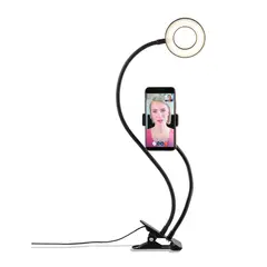 TARGA - Soporte para telefono con luz ringlight