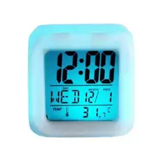 ESHOPANGIE - Reloj Cubo Led Despertador Digital Cambia Color