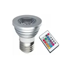 ESHOPANGIE - Ampolleta Dicroica E27 Rgb Control Remoto