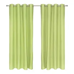 CHANTILLY - Set Cortina Blackout Térmico 140x220 Cm - Verde Pistacho