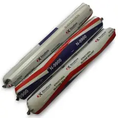 GENERICO - Silicona Estructural Tipo Paté 600 Ml Negro Decokorp