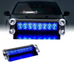 GENERICO - Baliza Parabrisa Led Estroboscopica Azul-azul