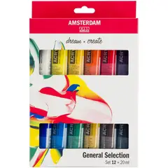 AMSTERDAM - Acrílicos Series Estandar Pack 12x20ml