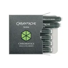 CARAN D'ACHE - Cartucho de Tinta Caran d Ache Delicate Green 6 Unidades