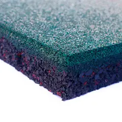 QRUBBER - Pastelón de caucho 50cmx50cmx25 mm verde