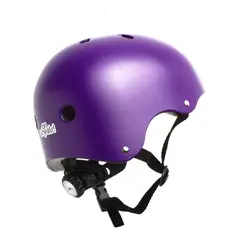 ONWHEELS - Casco Urbano Con Luz Color Morado Talla S