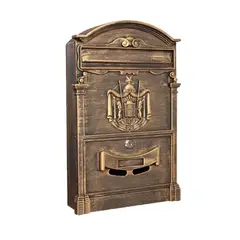 GENERICO - Buzón metálico para cartas estilo Europeo