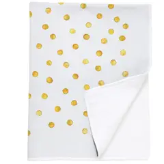 TUYO PRINT - Manta Polar Puntos Oro