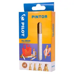 PILOT - PINTOR SET 4 PUNTAS DORADO