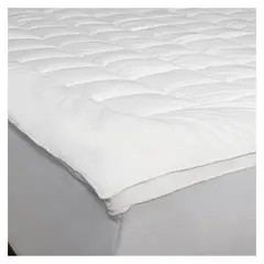 HOHOS CASA - Sobre colchón Hipoalergénico 1,5 plaza con fuelle stretch. Bed topper