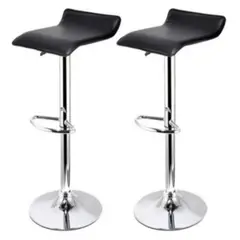 ARTIHOGAR - Pack Sillas Bar Enzo Taburete Belén Regulable Negras