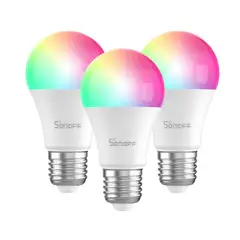SONOFF - Pack de 3 Ampolletas WiFi LED RGB