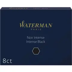 WATERMAN - Cartucho De Tinta Para Pluma Estandar Negro x8