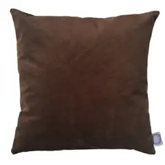ELIZABETH PEPER - FUNDA COJIN DECORATIVO DISEÑO CAFE OSCURO 45X45.