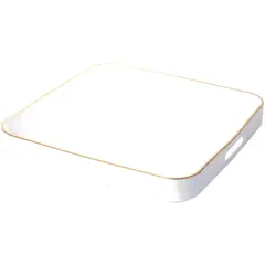 MALLORCA - Bandeja Decorativa Chicago Cuadrada Blanca