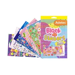 ADETEC - Block De Stickers Niña + De 400 Stickers