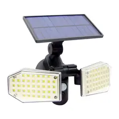 GENERICO - Foco Led Solar Doble con Sensor de Movimiento