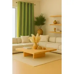 CLEMS CORTINAS - Cortina Blackout 100% Engomada Termica Tela Ligera 140x225 - Microfibra Premium - 1 Paño Verde