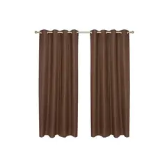 CHANTILLY - Set cortina blackout térmico 140x220 cm -chocolate