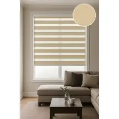 CLEMS CORTINAS - Cortina Roller Duo 150X160 Lino