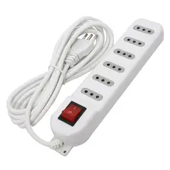 MACROTEL - Alargador corriente Zapatilla Enchufe 6 tomas 3 mts