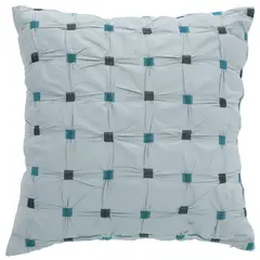 SUEÑO BLANCO - COJIN CAPITON VERDE AGUA VERDE 45X45