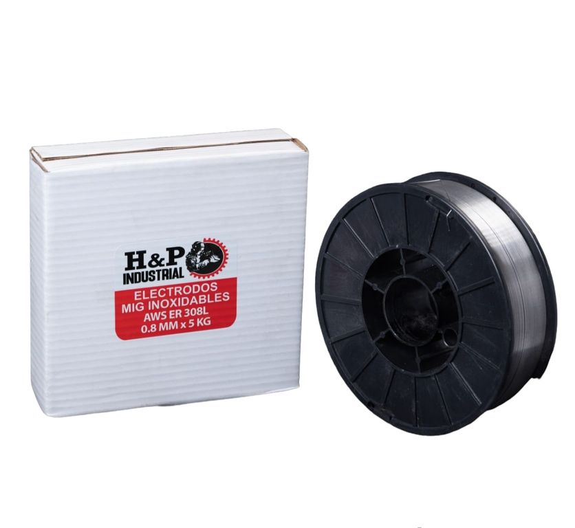 Soldadura Alambre MIG Inoxidable ER308L. 0.8mm x 5 Kilos. H&P