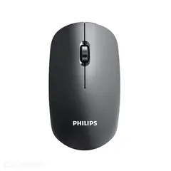 PHILCO - Mouse Inalambrico USB Ergonomico 3 Botones Negro Pro