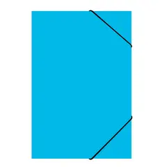 LAVORO - Carpeta Con Elastico Oficio Cartulina Celeste Fultons