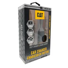 CAT - Cargador Caterpillar Para Autos Micro Usb Doble