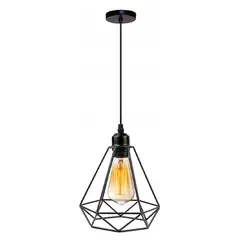 GENERICO - Lampara Colgante Vintage Tipo Diamante con Ampolleta