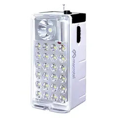 MACROTEL - Luz de emergencia 24 led y foco led con radio