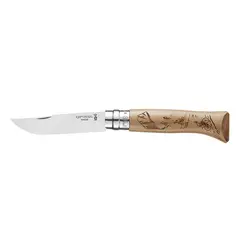 OPINEL - Cuchillo N°8 Grabado de Bicicleta