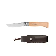 OPINEL - Cuchillo N°8 con funda - Crema