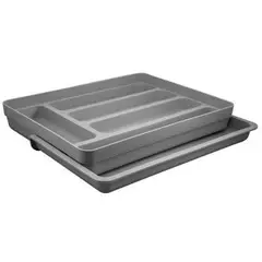 OU - Organizador Cubiertos Extensibles Logic Gris