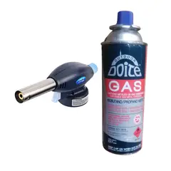 GENERICO - Soplete De Cocina Gas 1300° + Gas Cocina