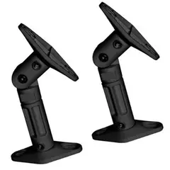 GENERICO - SOPORTE PARLANTE A MURO O TECHO 2 UNI NEGRO ATORNILLABLE