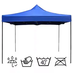 GENERICO - Toldo Plagable 3x3 Metalico Antioxidable Con Lona
