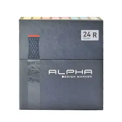 ALPHA DESING - Marcadores Alpha Design Set R 24 Colores