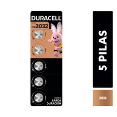 DURACELL - Pila botón Cr2032 tira x 5 Unidades