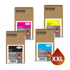 EPSON - 4 Tintas 748xxl Bcmy Wf Pro 6090 6590 8090 8590 C/iva