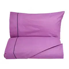 VELUTTI - Sábanas 2 Plazas 180 Hilos Violeta