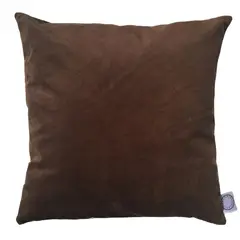 ELIZABETH PEPER - FUNDA COJIN DECORATIVO DISEÑO CAFE OSCURO 50x50.