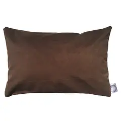 ELIZABETH PEPER - COJIN DECORATIVO DISEÑO SUAVE CAFE 50X30 RELLENO.