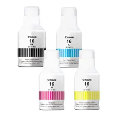 CANON - 4 Tintas Gi16 Genuinas GI-16 B/c/m/y Gx6010 Gx7010 Iva
