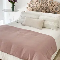 NATURALINO - Piecera Lino Loa Mini - 180x100 cms - Rosa -