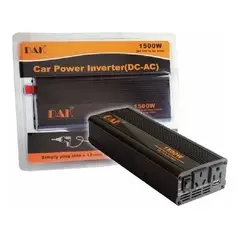 GENERICO - Inversor Voltaje Corriente 12v A 220v Auto Portatil 1500w