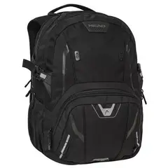 HEAD - Mochila Porta Laptop Sahara Negro Plata